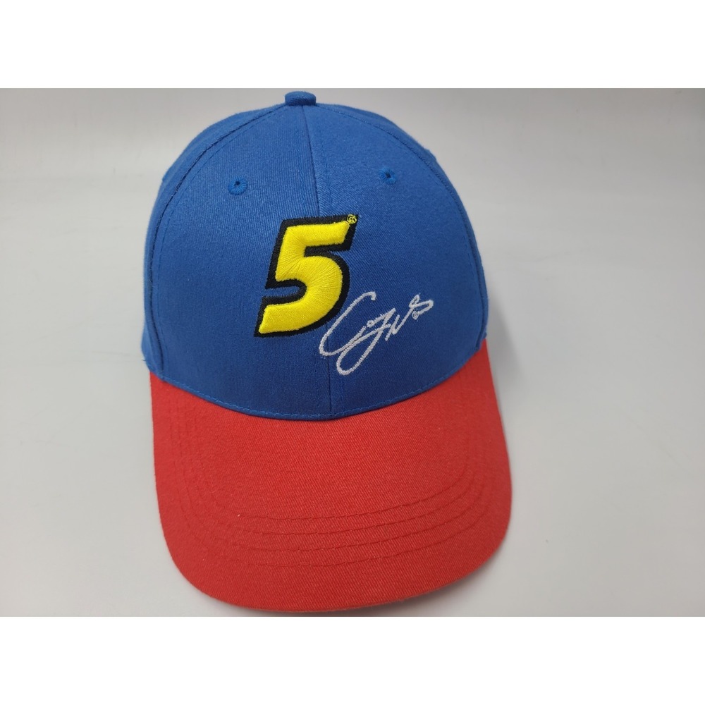 Vintage Casey Mears #5 Kelloggs Racing Carquest Adjustable Hat Cap‎ NASCAR Blue